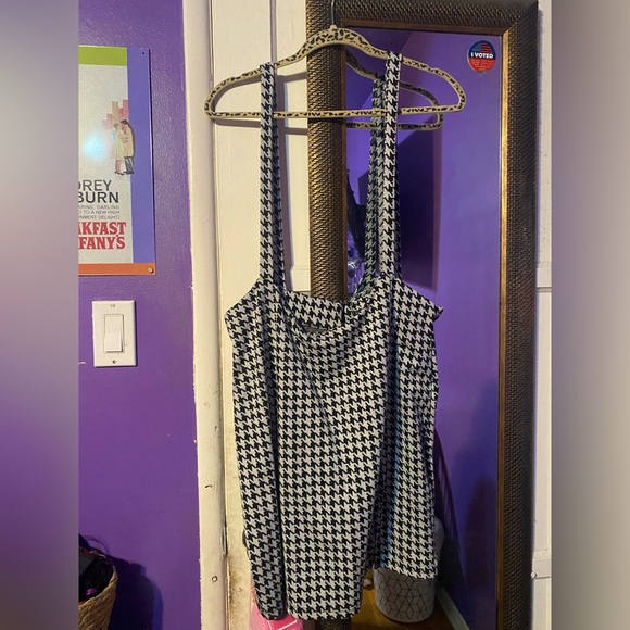 Black & White Overall Skirt (PLUS) - Picture 2 of 4